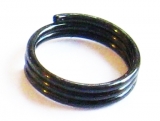 Federringe schwarz - für Nylon- PVC- Plasteschäfte - 10 Set (30 Stück) schwarz