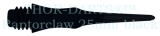 100 THOR-DARTS Raptorclaw Softdart-Wechselspitzen schwarz 25mm (+ 2ba Gewinde) ultra haltbar 0,24g/Stück