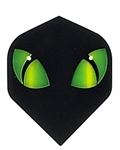 Ruthless schwarz mit grünen Augen Set (3 Stück) 100 micron Flights